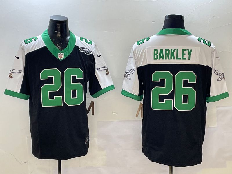 Men 2026 Philadelphia Eagles #26 Barkley black 3th generations Nike Limited NFL Jersey style 0054->philadelphia phillies->MLB Jersey